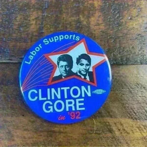Clinton‎ Gore ‘92 Pin